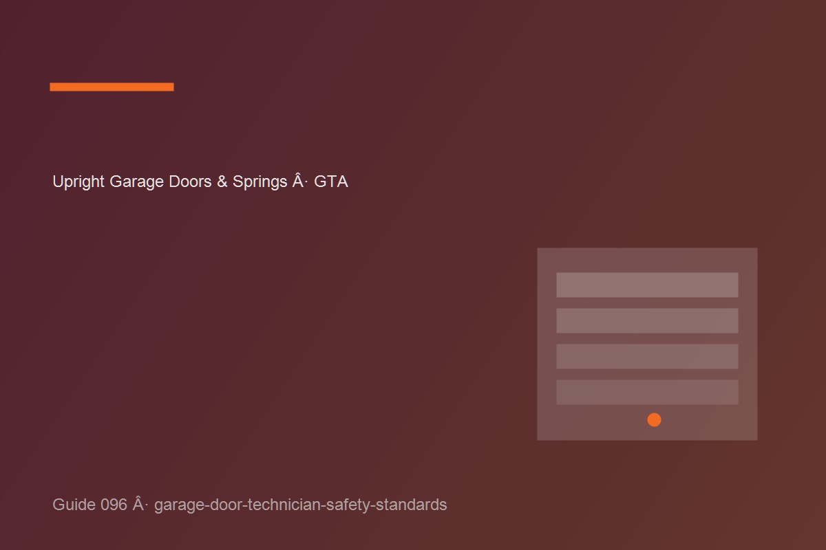 Garage door inspection illustrating garage door technician safety standards at a GTA home.