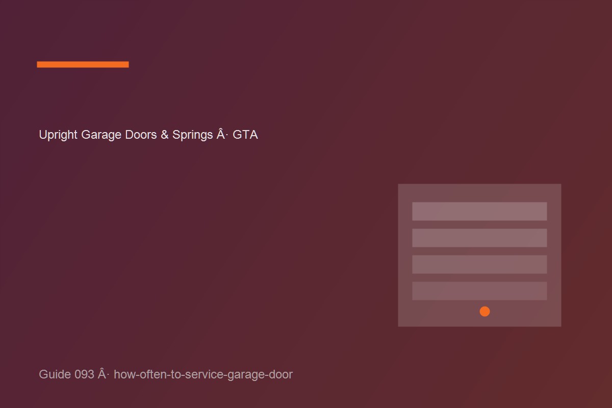 Garage door inspection illustrating how often to service garage door at a GTA home.