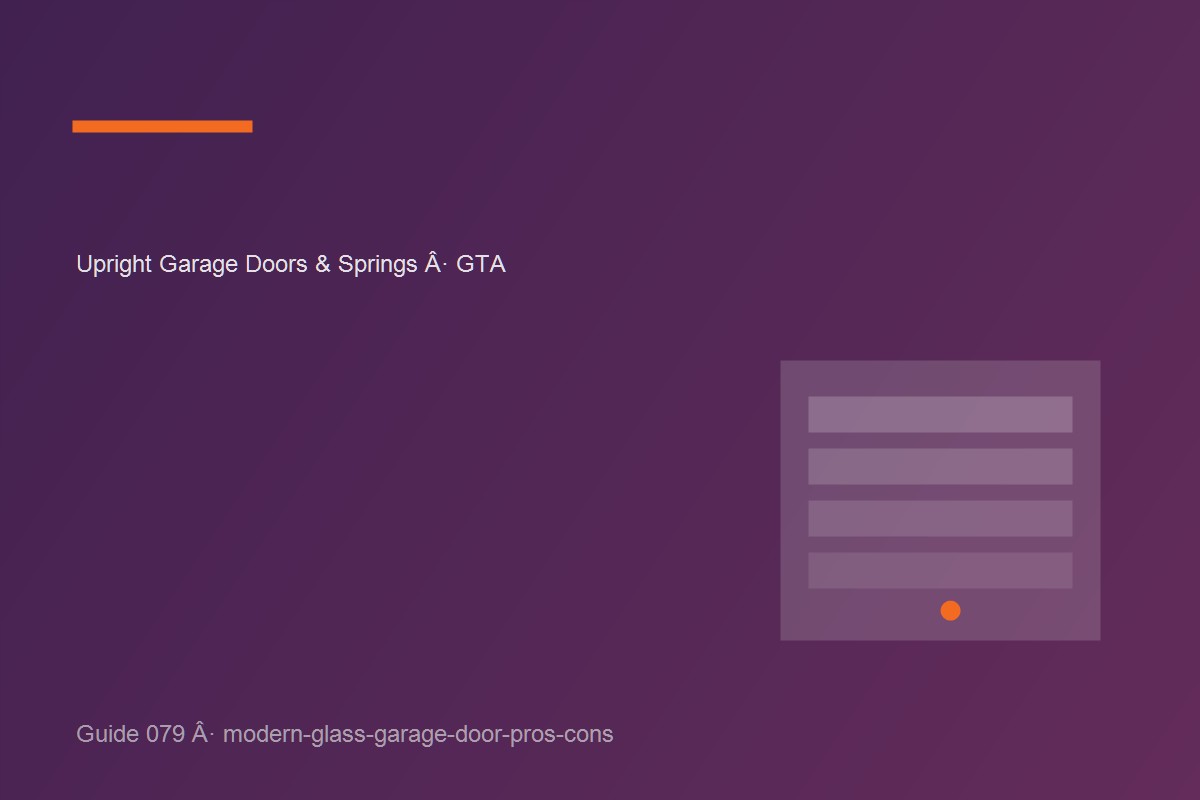 Garage door inspection illustrating modern glass garage door pros cons at a GTA home.