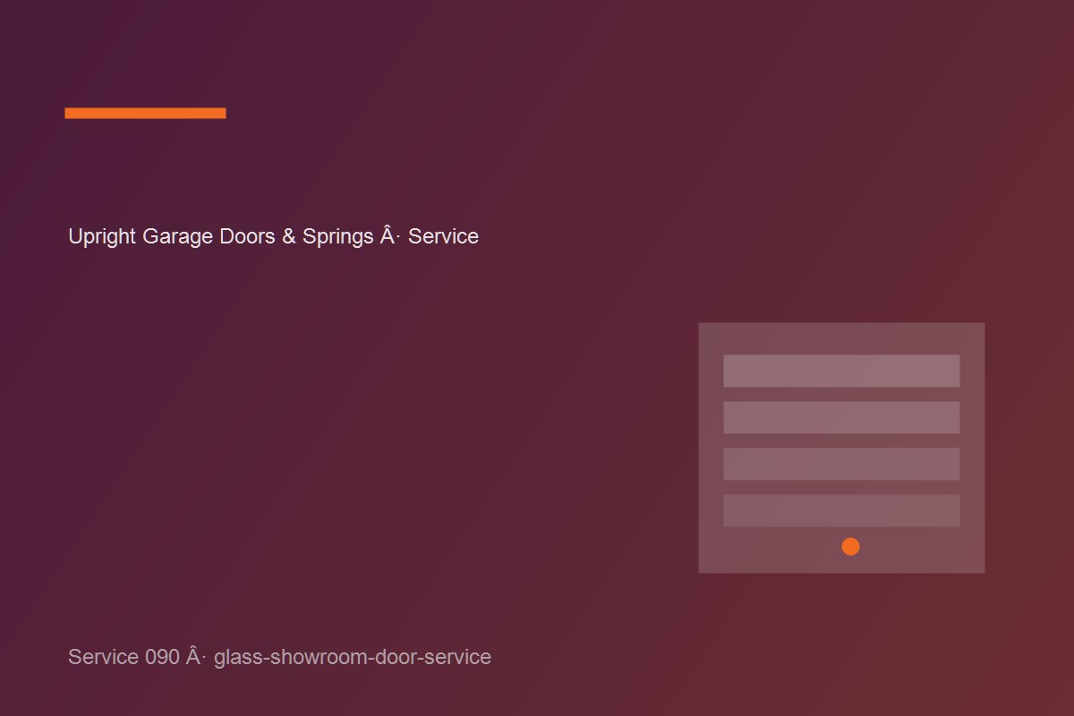 Glass Showroom Door Service work on a garage door in Richmond Hill