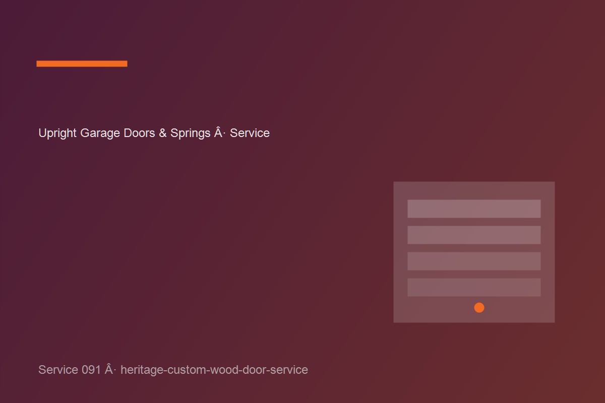 Heritage Custom Wood Door Service work on a garage door in Vaughan