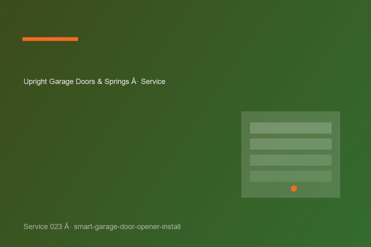 Smart Garage Door Opener Install work on a garage door in Brampton