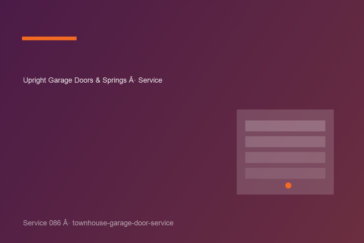 Townhouse Garage Door Service work on a garage door in Toronto