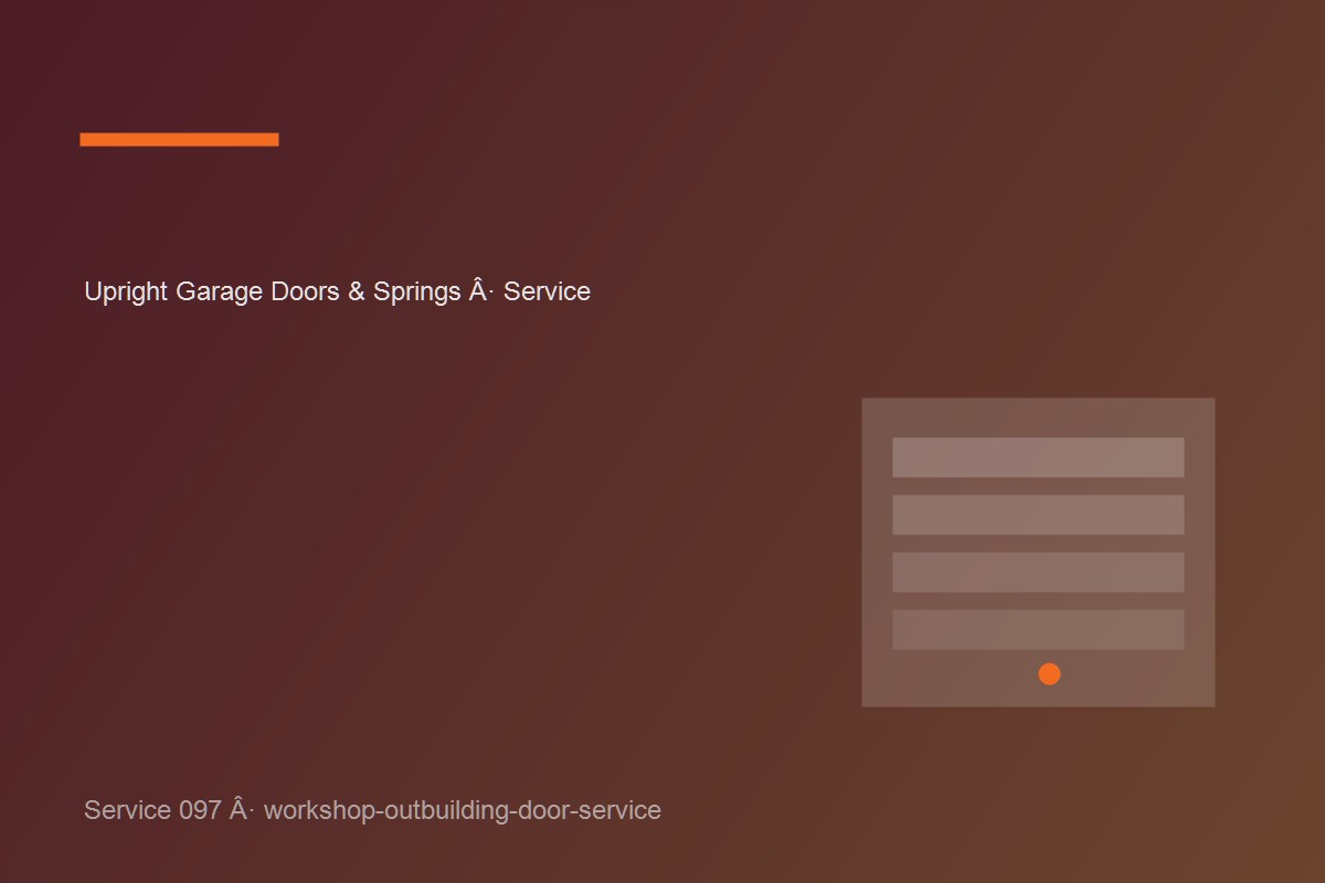 Workshop Outbuilding Door Service work on a garage door in Vaughan
