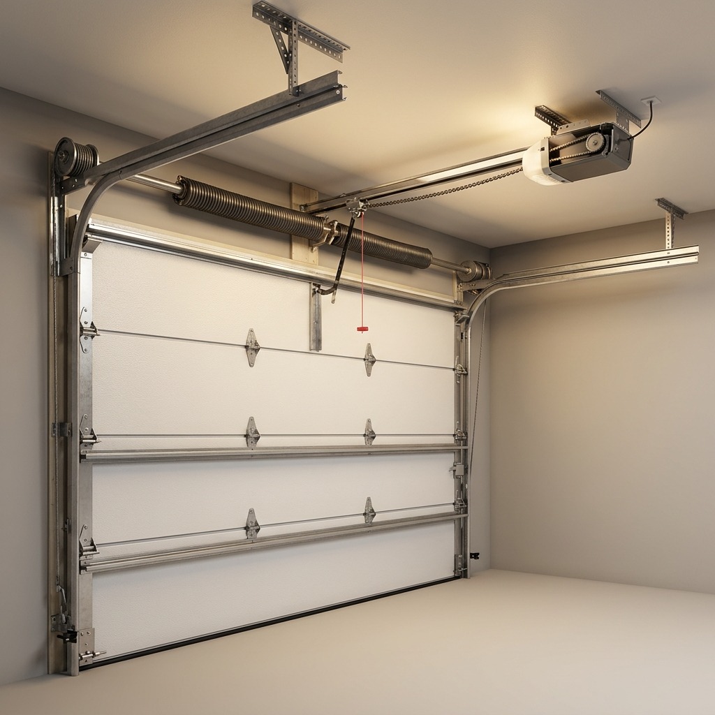 Certified technician executing precision Garage Door Installation & System Engineering