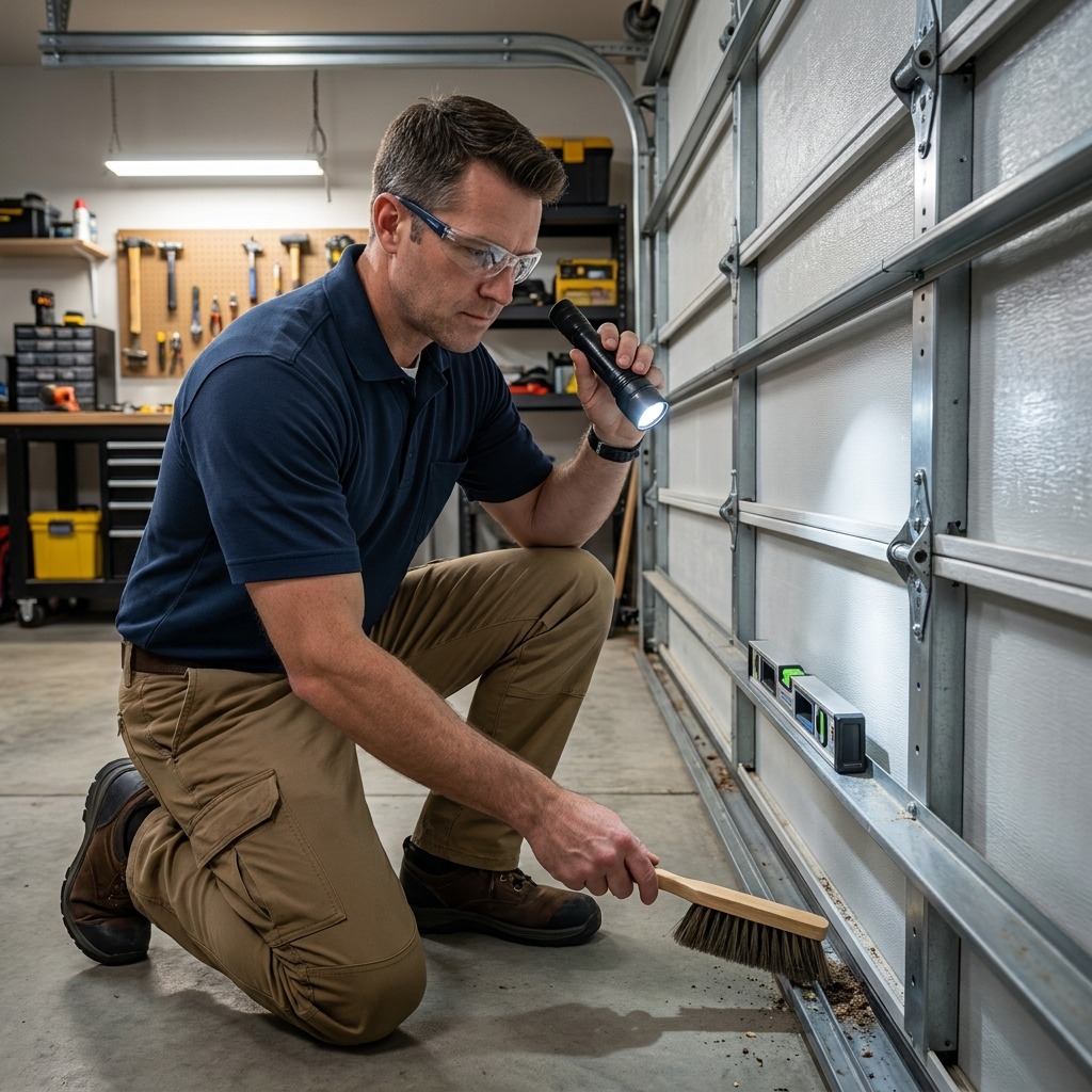 Professional Garage Door Spring Replacement Services and alignment audit