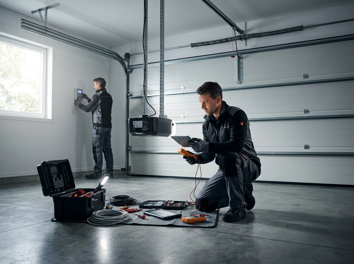 Certified technician executing precision Garage Door Repair Services