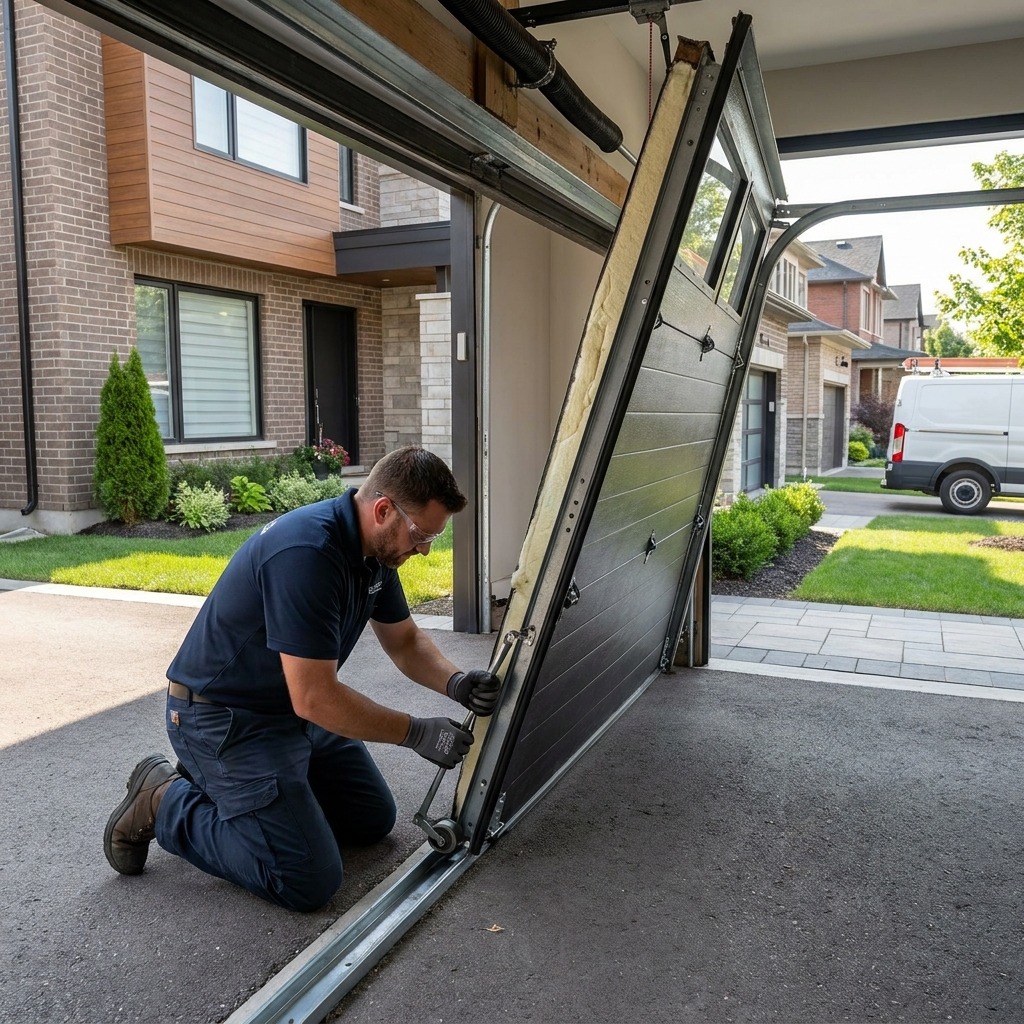 Professional Garage Door Maintenance & Tune-Up Services and alignment audit