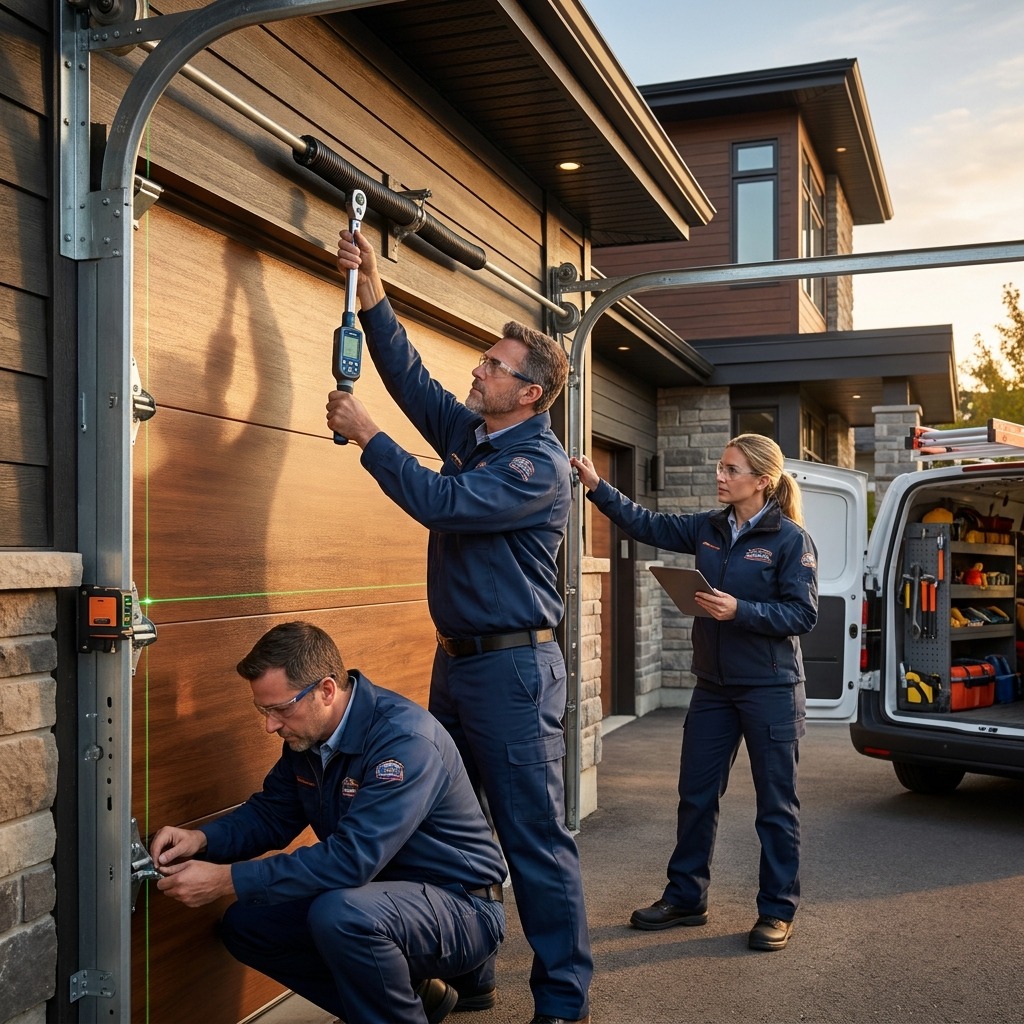 Professional Garage Door Cable Replacement Services and alignment audit